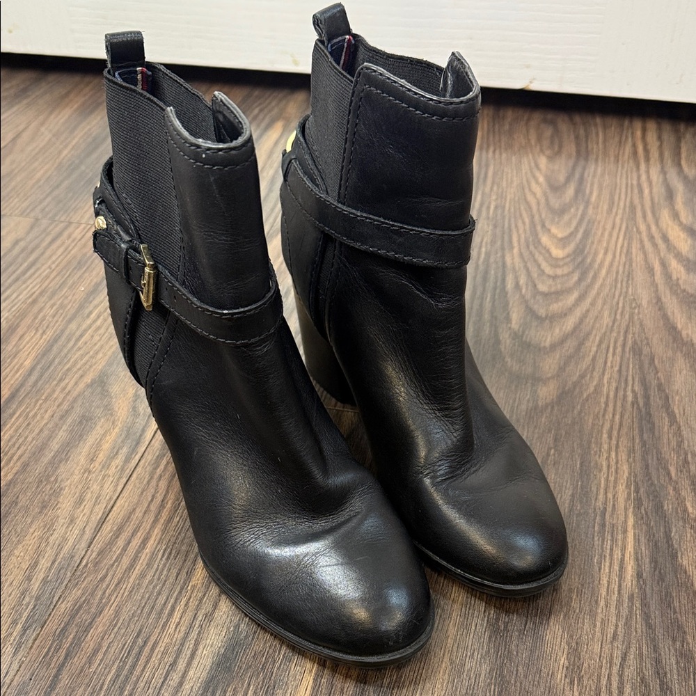 Tommy Hilfiger Black Ankle Booties